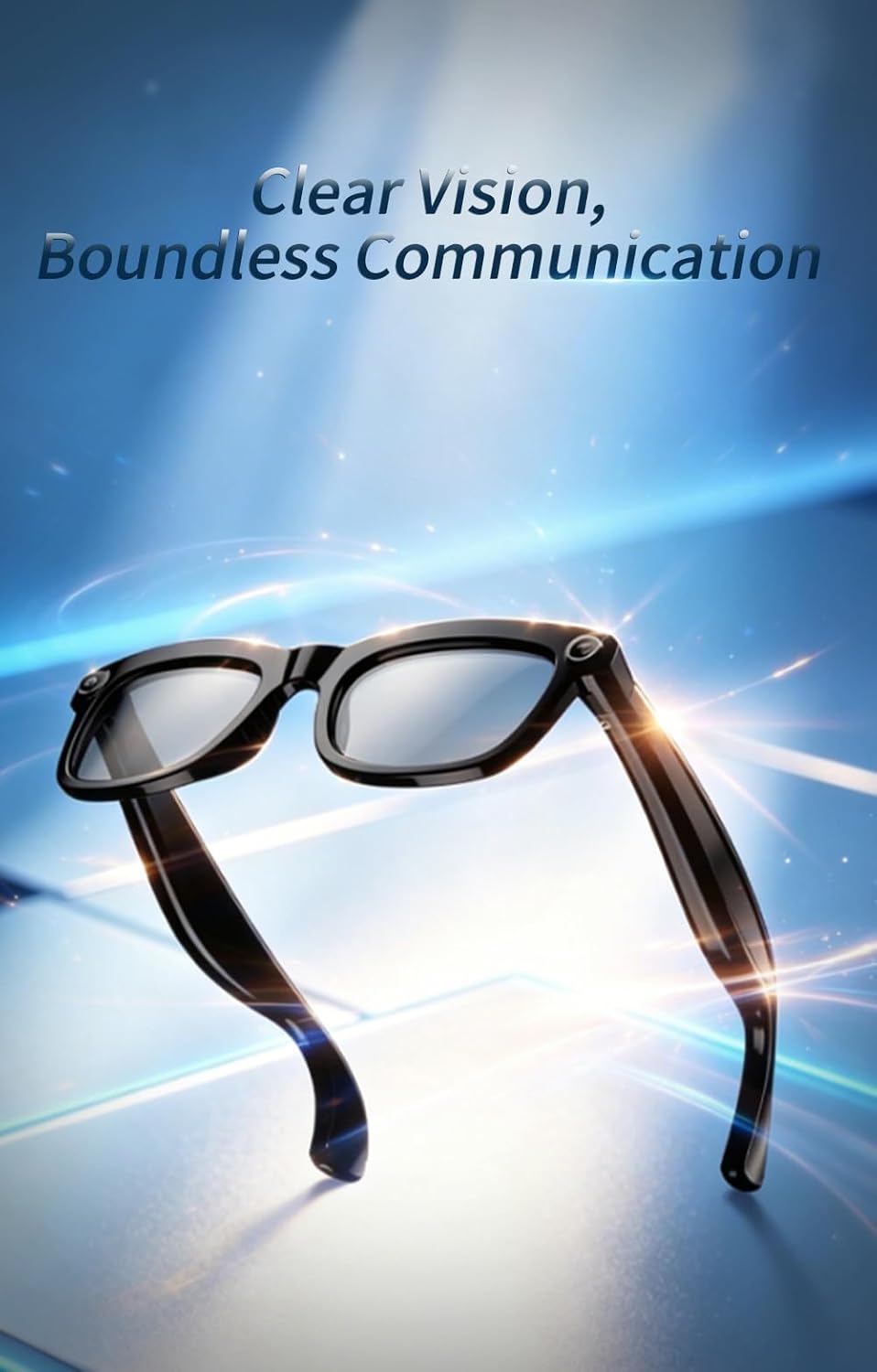 G32 Smart Glasses with Dual Camera, Bluetooth, AI Translation