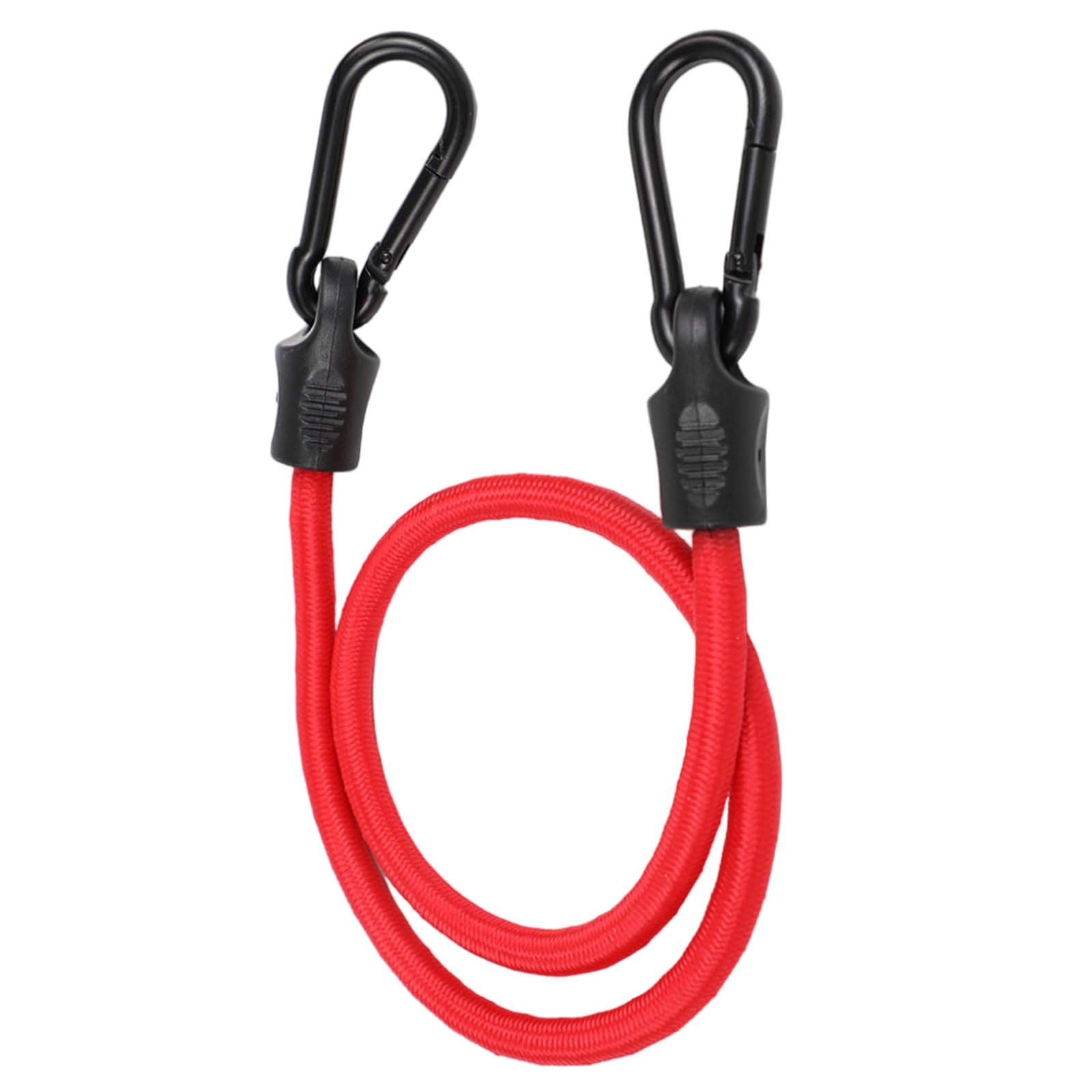 Bungee Cord with Carabiner, Cycling Luggage Packing Tension Rope, Elastic Bungee Strap with Carabiner Hook, Camping Cord
