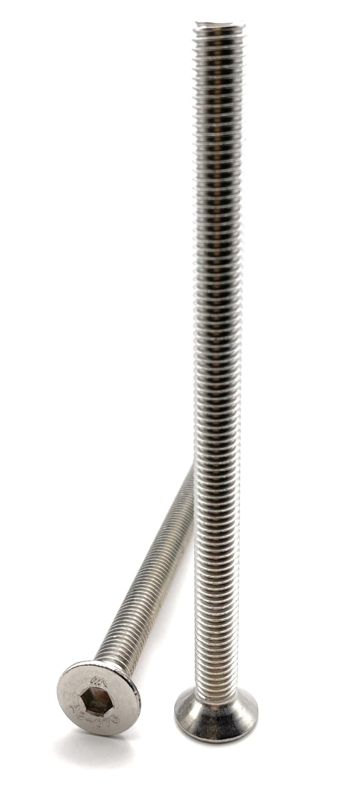Screws M8 x 120 mm, countersunk head, BTR made of A2 stainless steel, screws FHC with hexagon socket (Allen key) ISO 10642 / DIN 7991, screws stainless steel A2 (V2A/304): 10 pieces Premium Fixation โ image 1