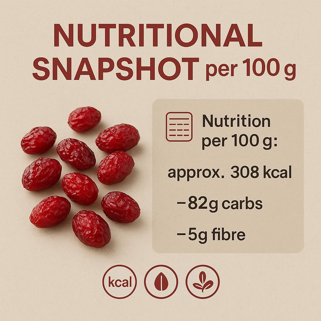 GiDeli Cranberries getrocknet 3 x 5 kg – aromatische Trockenfrüchte, Cranberries ideal als Snack, im Müsli, Joghurt oder zum Backen, natürlich fruchtiger Geschmack