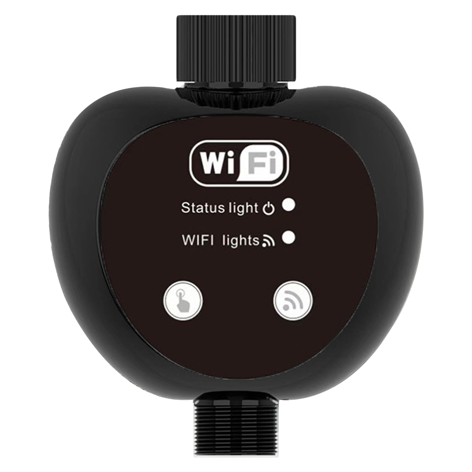 Zestaw automatycznego systemu nawadniania, zakrzywiony system nawadniania ogrodu 360° z regulowanymi dyszami mgłowymi do trawnika, szklarni, patio i podwórka Wi-Fi timer