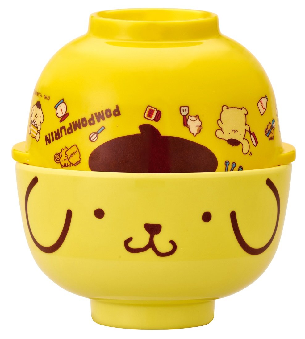 Amazon｜スケーター (skater) メラミン 茶碗 & 汁椀 セット ポムポム