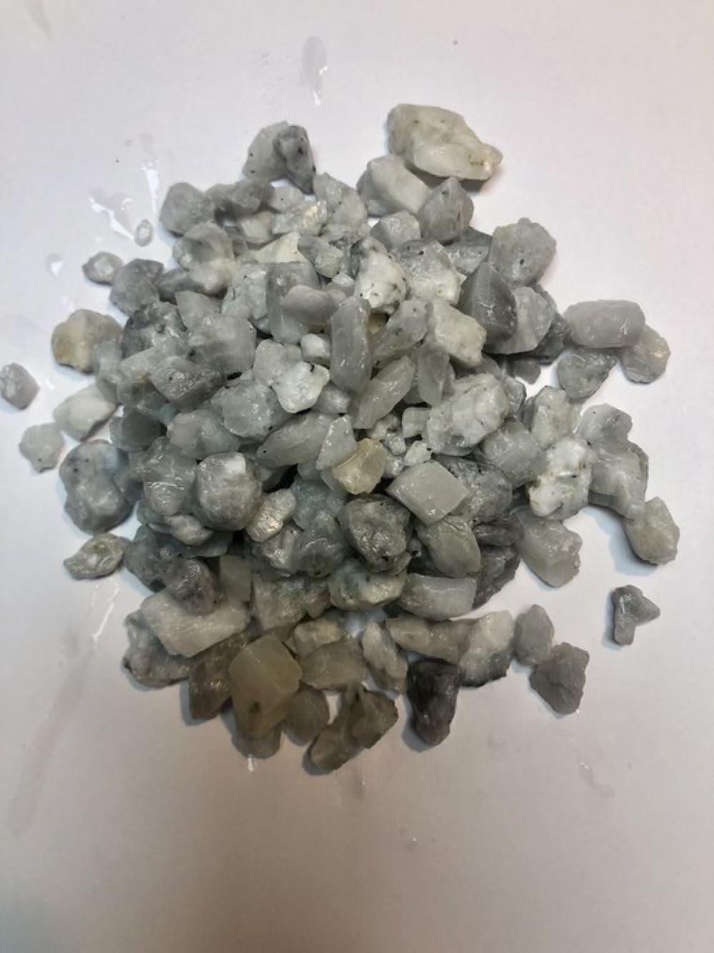 Gletscherweißer Kies 8–15 mm – 20 kg – feiner weißer Zierkies