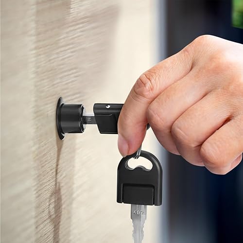 Miniatura 4 de Cerradura de émbolo de armario de escritorio, 2 piezas, armario de archivador con llaves, seguridad de oficina, accesorios de muebles de bricolaje