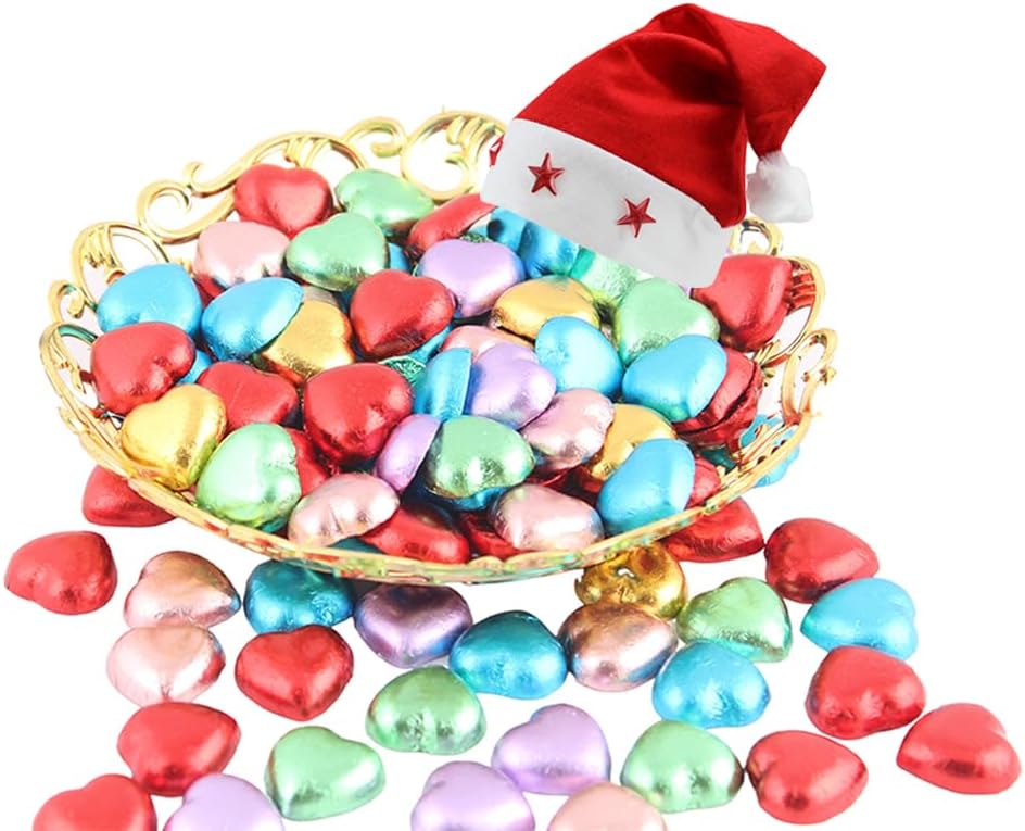 SFU E Com Beautiful Tray With Tasty Heart Shaped Chocolate | Chirstmas Chocolate Gift Hamper | Christmas Cap With Chocolates | Christmas Chocolate Gift Combo | 1062