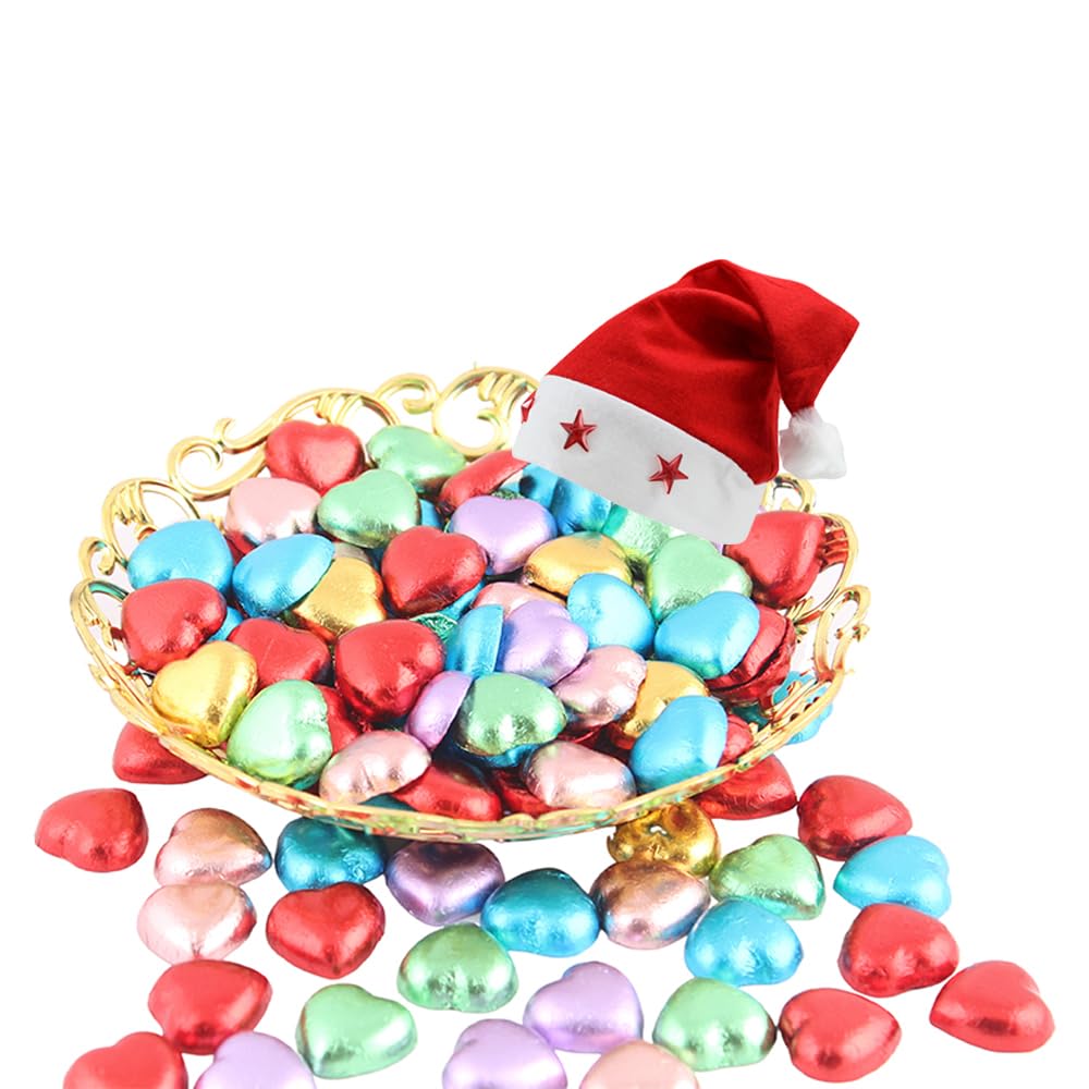 SFU E Com Beautiful Tray With Tasty Heart Shaped Chocolate | Chirstmas Chocolate Gift Hamper | Christmas Cap With Chocolates | Christmas Chocolate Gift Combo | 1062