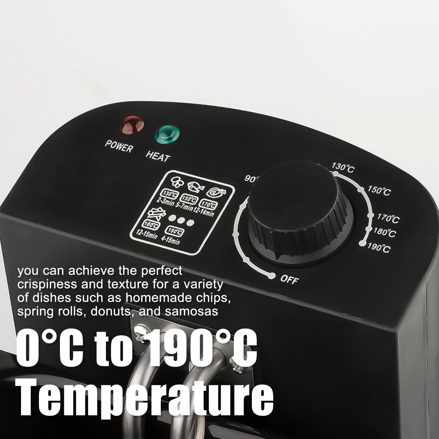 2000W 1.5L Deep Fryer, Maszyna do smażenia oleju elektrycznego ze stali nierdzewnej z koszem i pokrywką, regulowany termostat do chipsów, pączki, kurczaka, łatwej do czyszczenia nieprzywieszającej mis