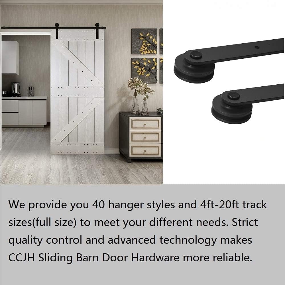 Exclusive Special CCJH 7FT Sliding Barn Door Hardware Kit, Heavy Duty, Smoothly and Silently, Easy Installation, Fit 42 Wide Single Door Panel, I Shaped Hangers Black 🔥 Cashback up to 70% CCJH 7FT Sliding Barn Door Hardware Kit, Heavy Duty, Smoothly and Silently, Easy Installation, Fit 42 Wide Single Door Panel, I Shaped Hangers Black