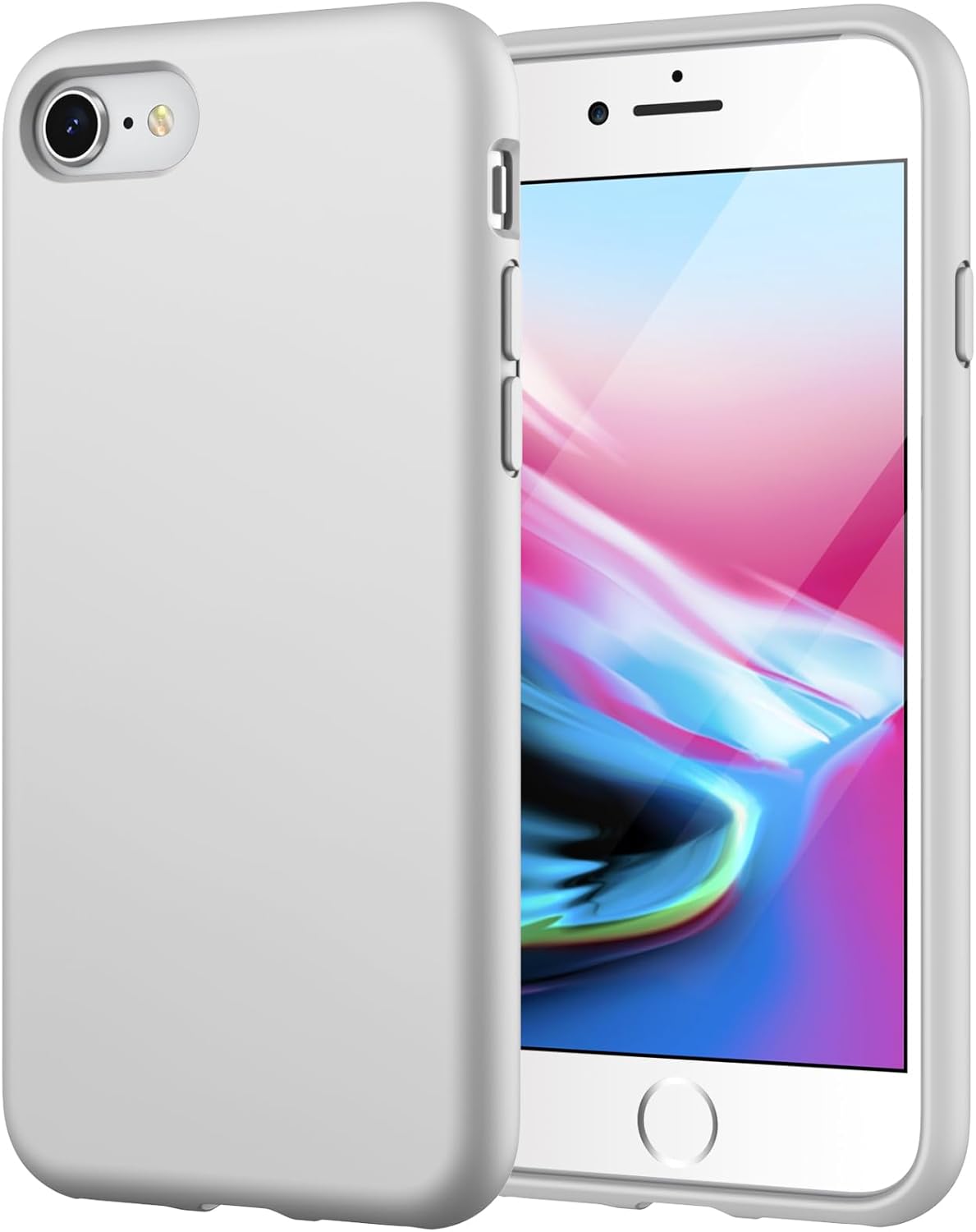 JETech Silicone Case for iPhone SE 3/2 (2022/2020 Edition), iPhone 8