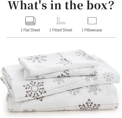 Miniatura 5 de KACEMOO Juego de sábanas Queen de 4 piezas con estampado floral beige, juego de sábanas bohemias de microfibra con bolsillo profundo, lujosas,