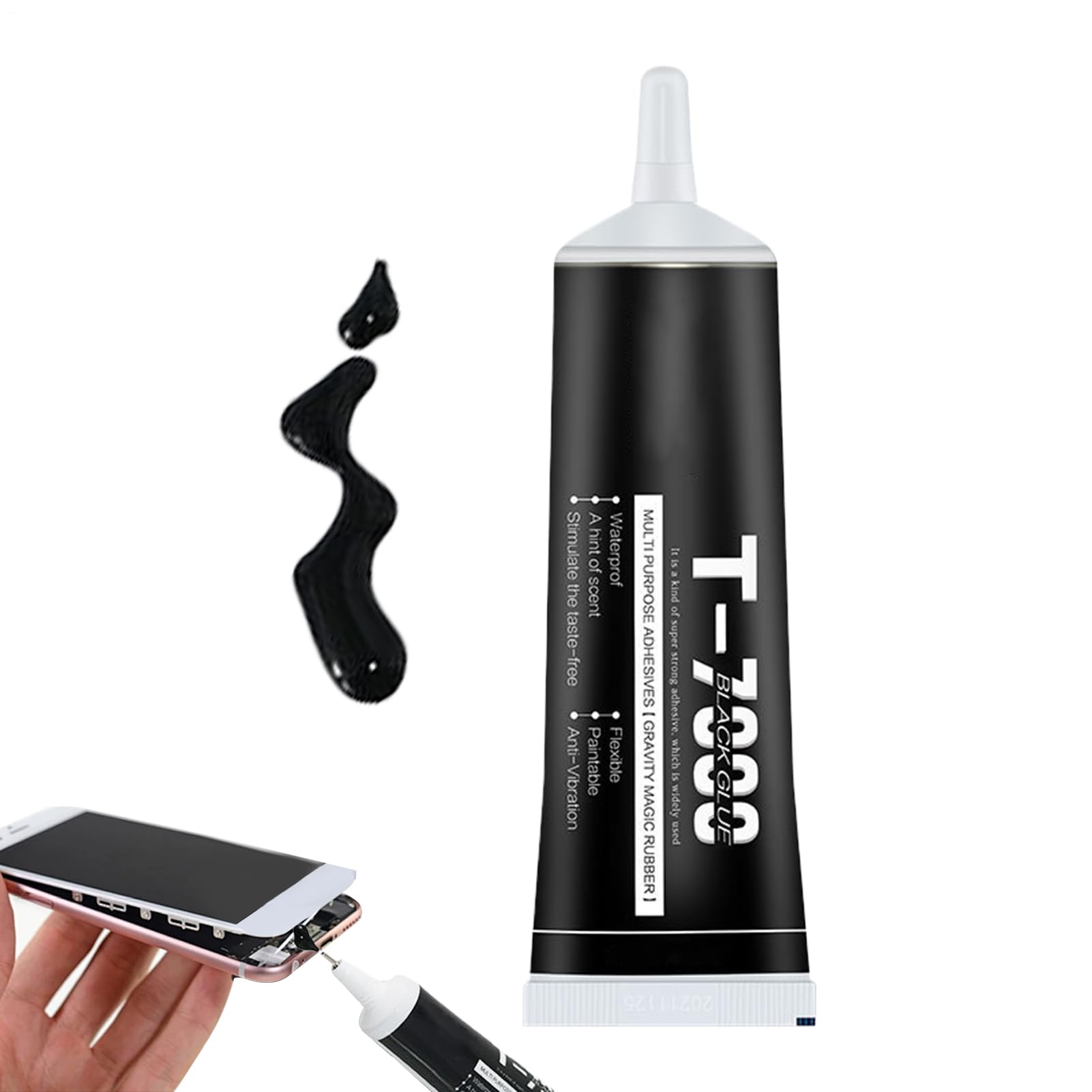 Phone Screen Glue,Screen Bonding Adhesive - Waterproof T7000 Glue for Model Building, Phone Repair, Electronics, Jewelry Making