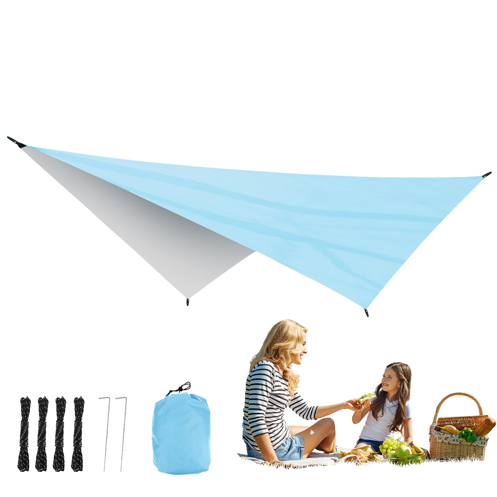 Voile d'ombrage pour créer de l'ombre sur un balcon chaud