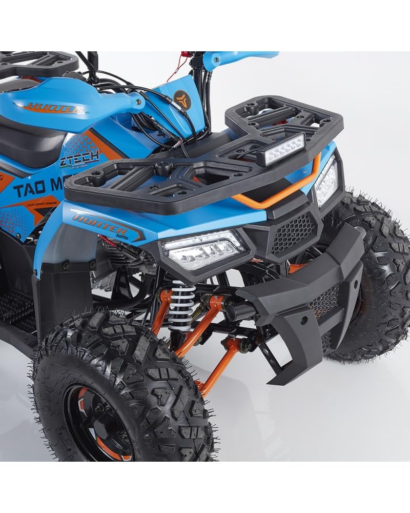 Quad Hunter II 125cc a Benzina – Quad 4 Tempi con Avviamento Elettrico, Ruote 8 Pollici, Perfetto per Ragazzi, Motore 125cc (Blu)