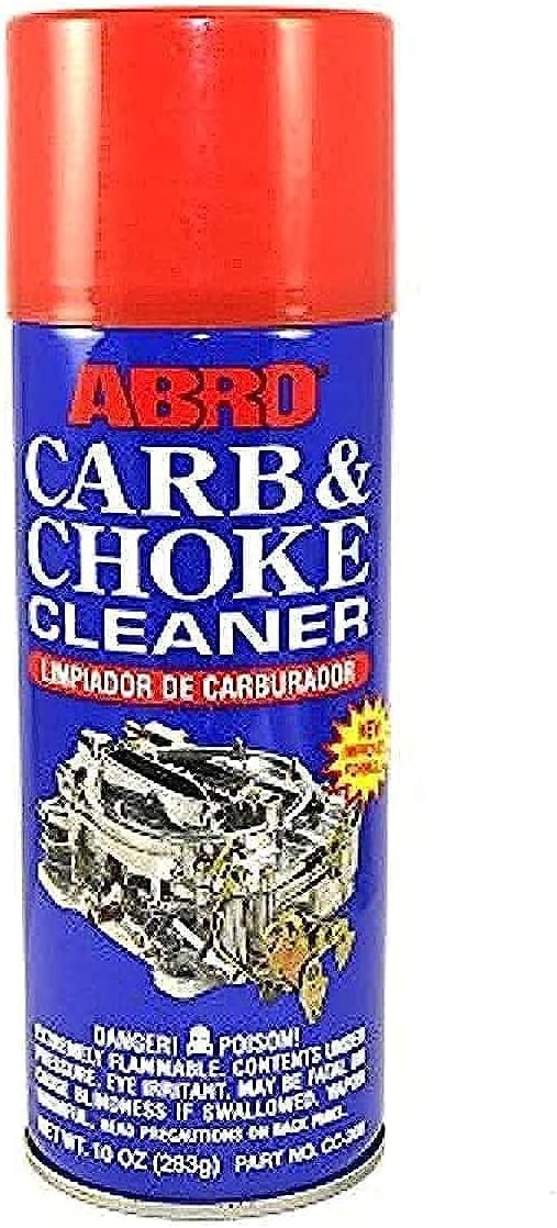 ABRO Carb and Choke Cleaner, Easily Removes Gum, Varnish