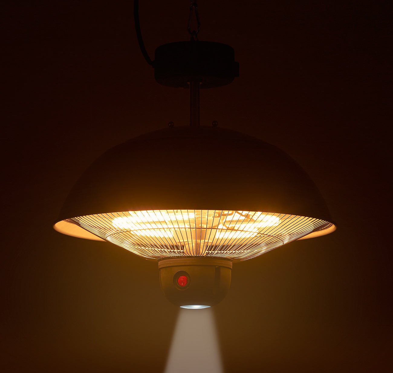 Semptec Urban Survival Technology Deckenheizstrahler: Infrarot-Decken-Heizstrahler m. Fernbed., 800-2.000 Watt, LED, IPX4 (Wärmelampe, Infrarot Deckenstrahler, Decke)