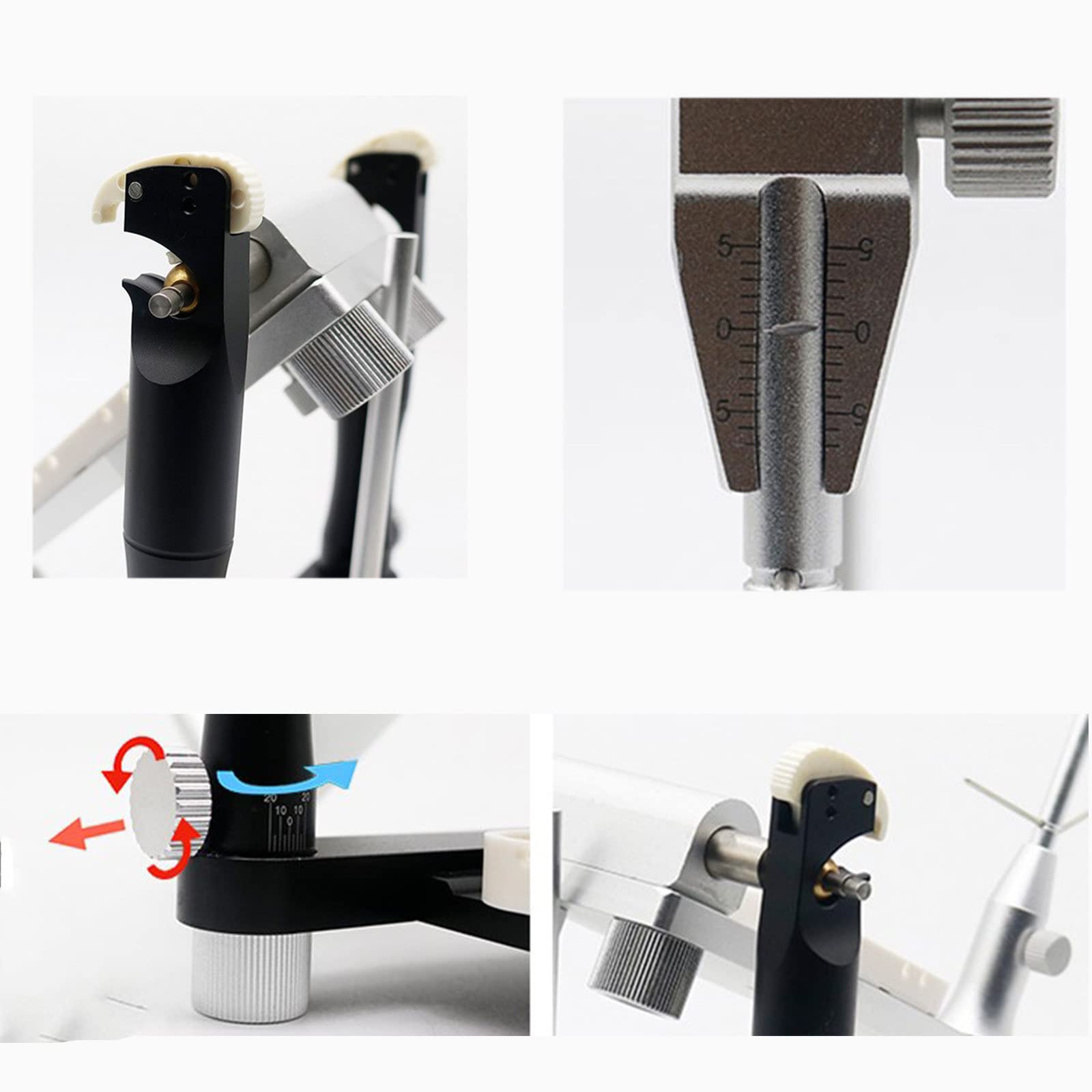 Articolatore Regolabile, Strumento per Laboratorio Odontotecnico, Articolatore Magnetico Dentale, Articolatore Protesico Regolabile per Protesi Odontotecnico Mascella