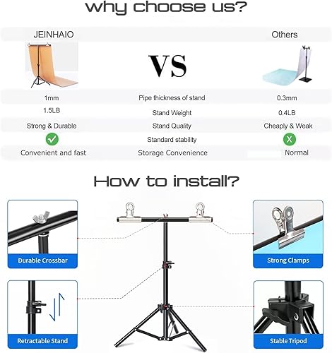 Miniatura 6 de 8 piezas de 16 piezas de papel de fondo de fotografía de alimentos con soporte, 34.3 x 22 pulgadas, 2 en 1, de doble cara, plano, para fotos,