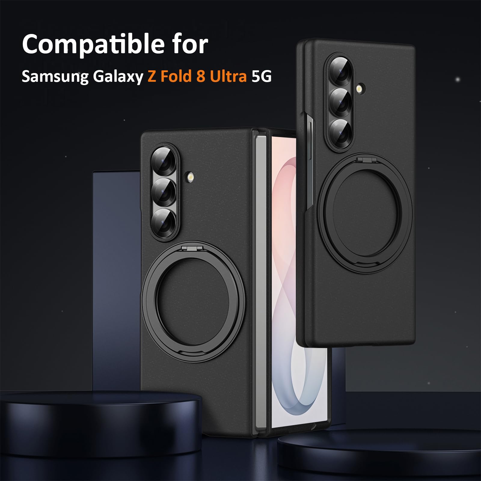 Custodia per Galaxy Z Fold 8 Ultra con pellicola protettiva, supporto