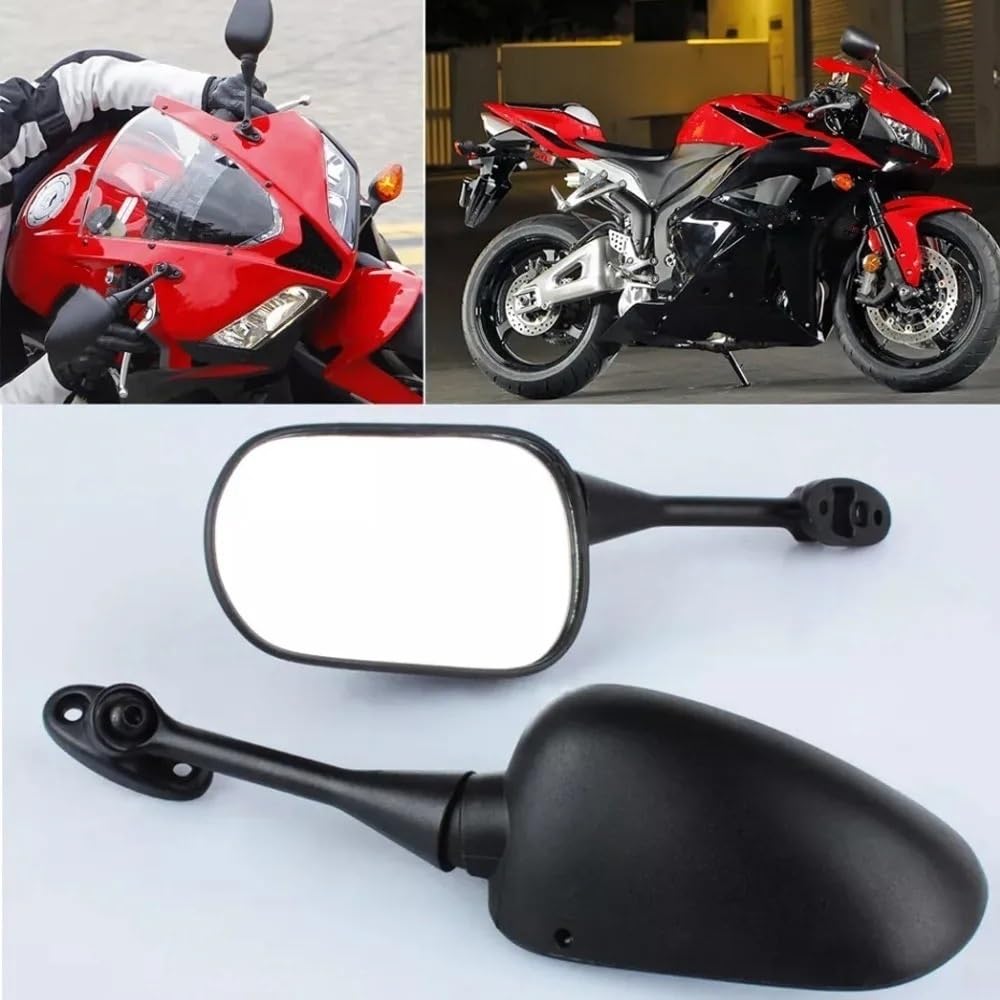 Moto Lusterko końcówkowe kierownicy Motocyklowa k Pasuje Do CBR600RR 2003-2011 2004 2005 2006 2007 2008 2009 2010 Lusterka Wsteczne Motocykla Boczne Skrzydło