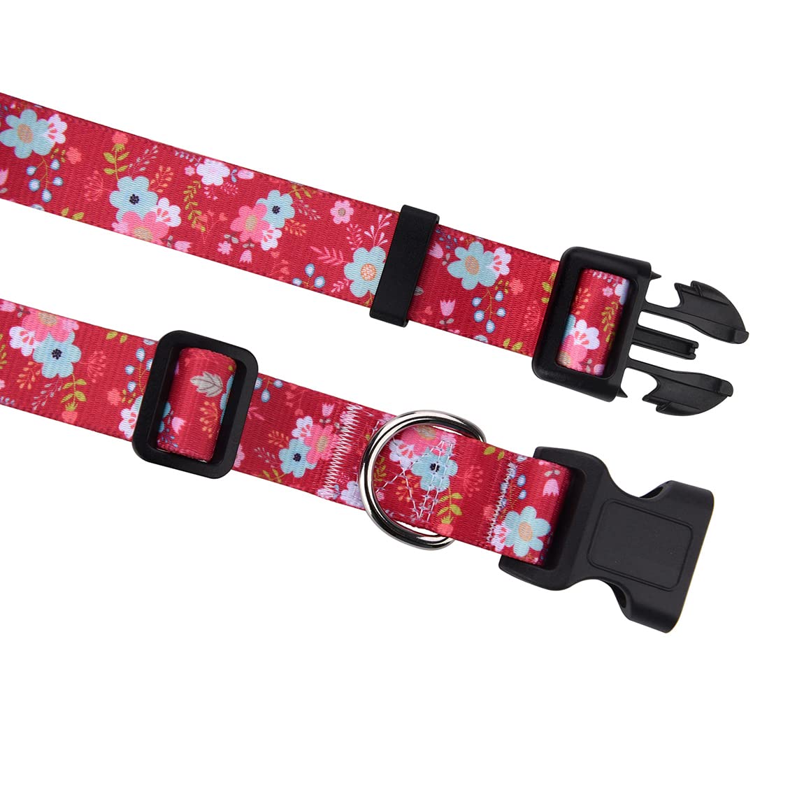 Mihqy Dog Collar for Mediuml Dogs Cute Small Medium Large Dog Pet Collar, with Floral Patterns - Image 4