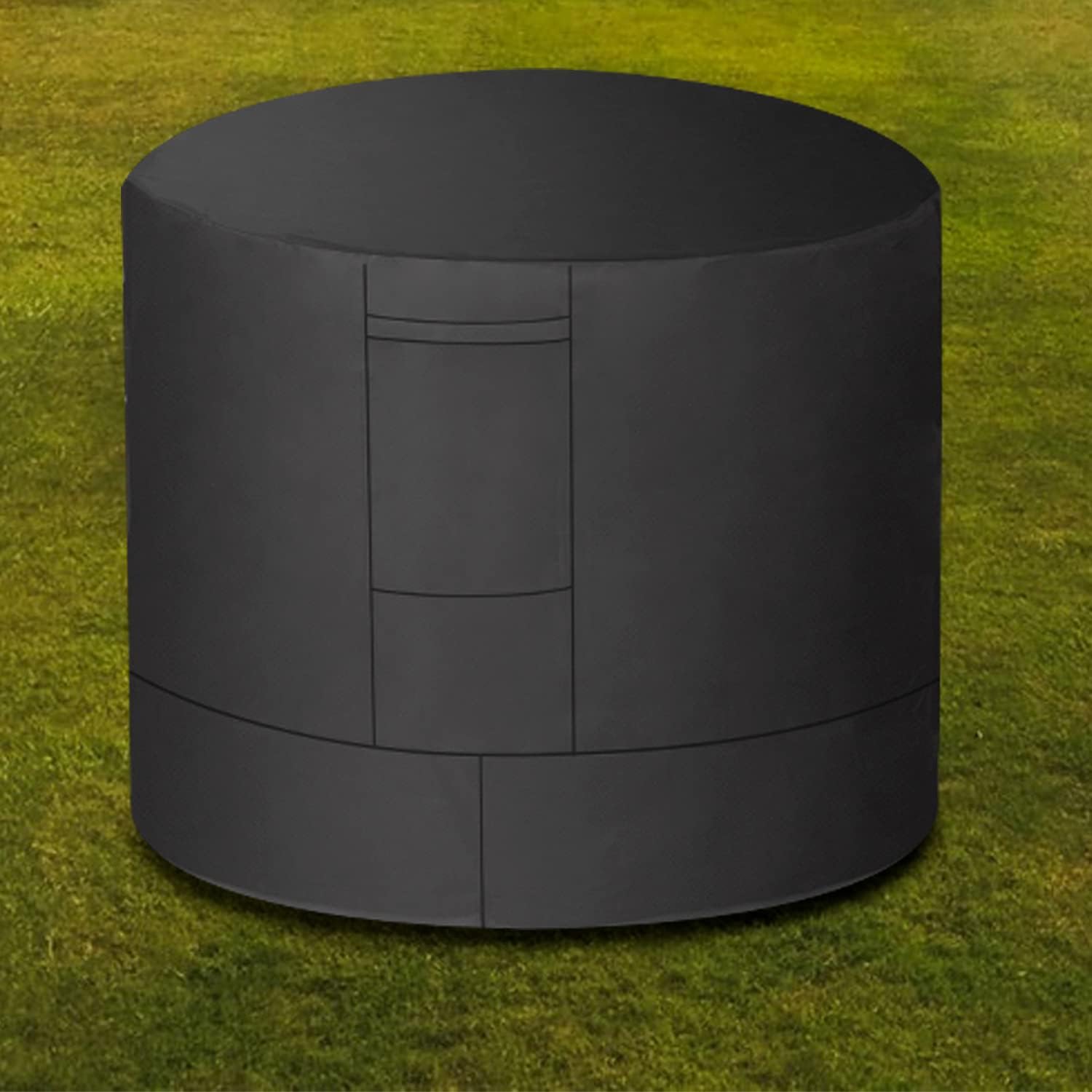 Ailelan Air Conditioner Covers for Outside Units - 34 x 34 x 30 inches Water Resistant AC Unit Covers Outdoor - American Standard Furniture Universal Cover (Round) - Black : Home & Kitchen