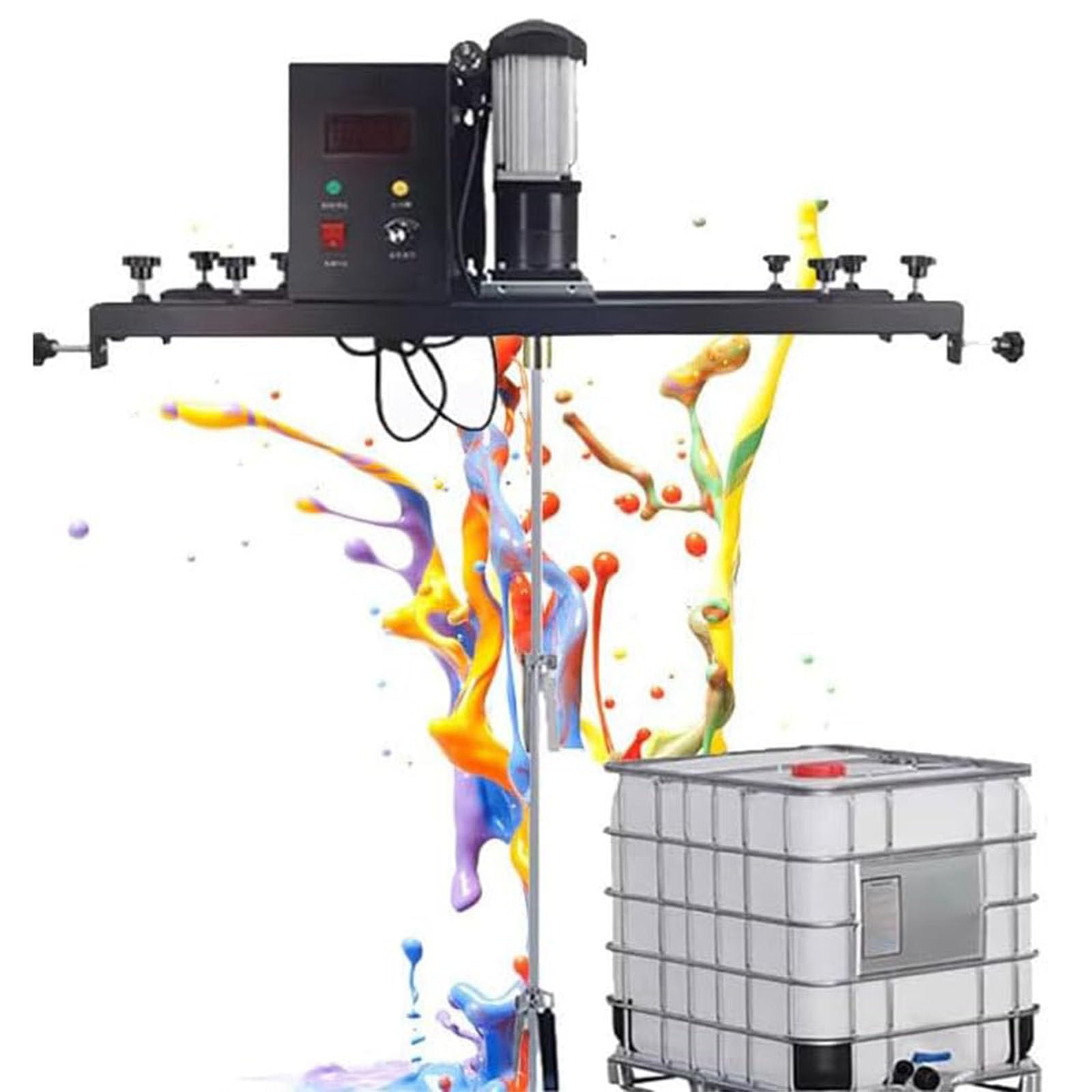 Agitador Aire IBC,Máquina Mezcladora Tanque Eléctrico,Máquina Mezcladora Tanque 1 Tonelada,Ajuste Velocidad Libre 0 a 3000 RPM,Herramienta Mezcla Pintura