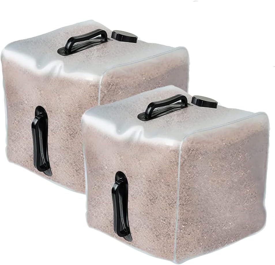 2Pcs Heavy Duty Pool Weight Plastic Sand Bags, Universal PVC Pool Steps