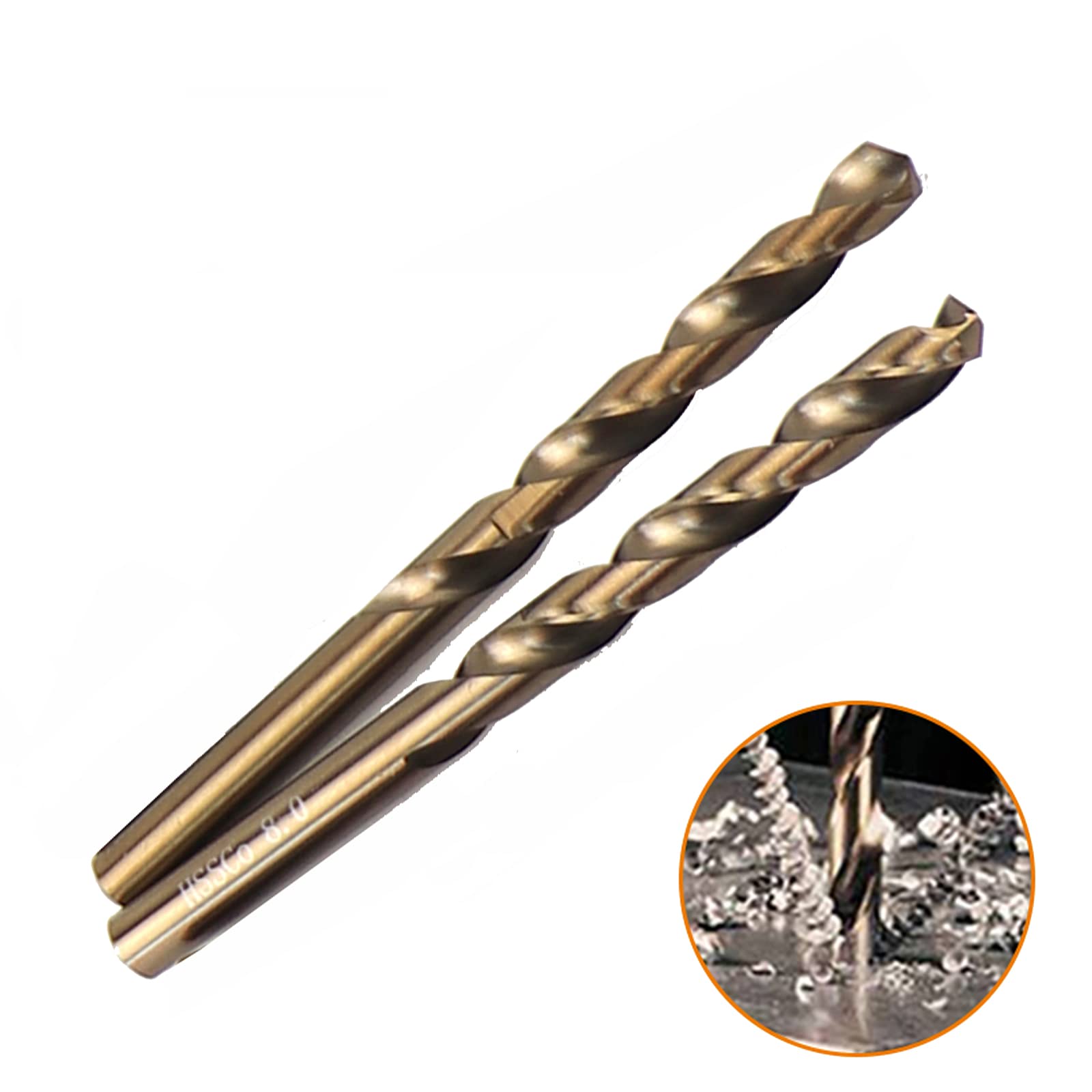 S&amp;R Punte Trapano Metallo Titanio Rettificate 13pz (1,5-6,5 Mm) 135&deg; DIN 338. Punte Avvitatore