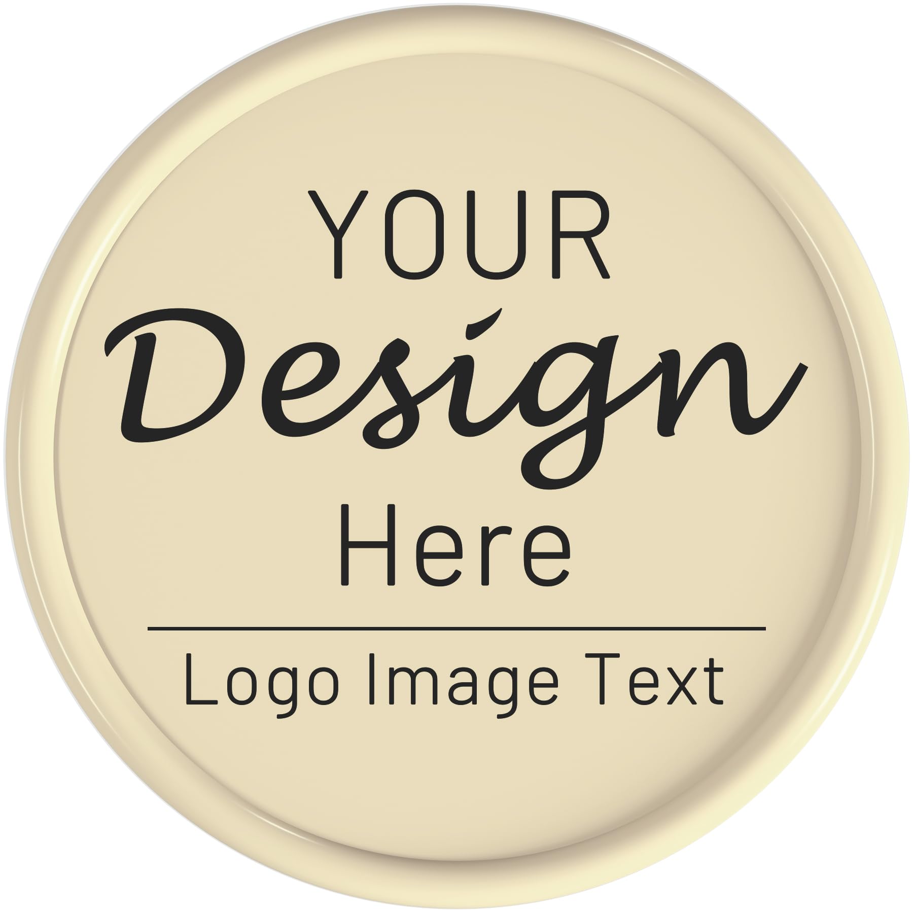 200 Custom Poker Chips,Double Sided Full Color Print,Imprint Your Own Personal Logo, Text and Image,Set for Bar Tokens,Party,Memorial Day,Golf and Wedding Favors (Beige)