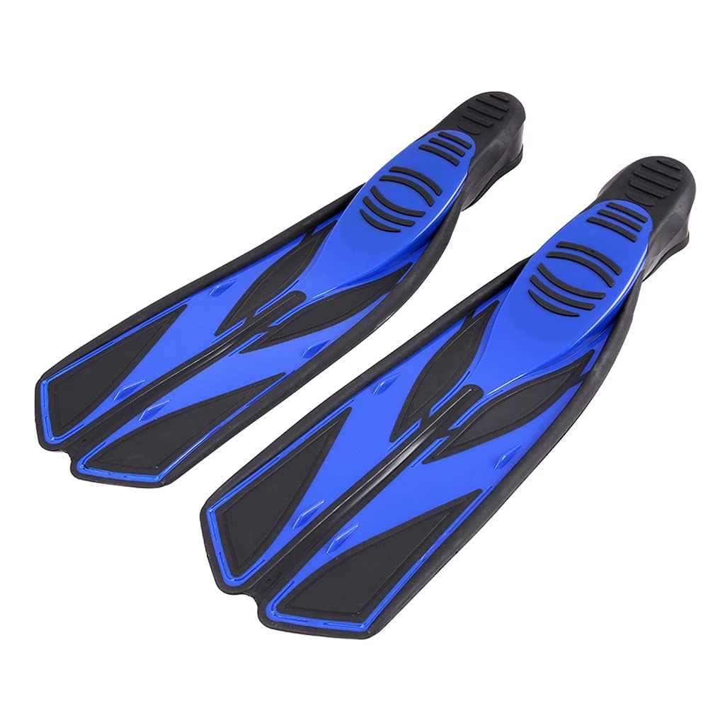 Płetwy do pływania nurkowego dla dorosłych płetwy zanurzeniowe elastyczne płetwy do pływania sporty wodne (BLU, XL)