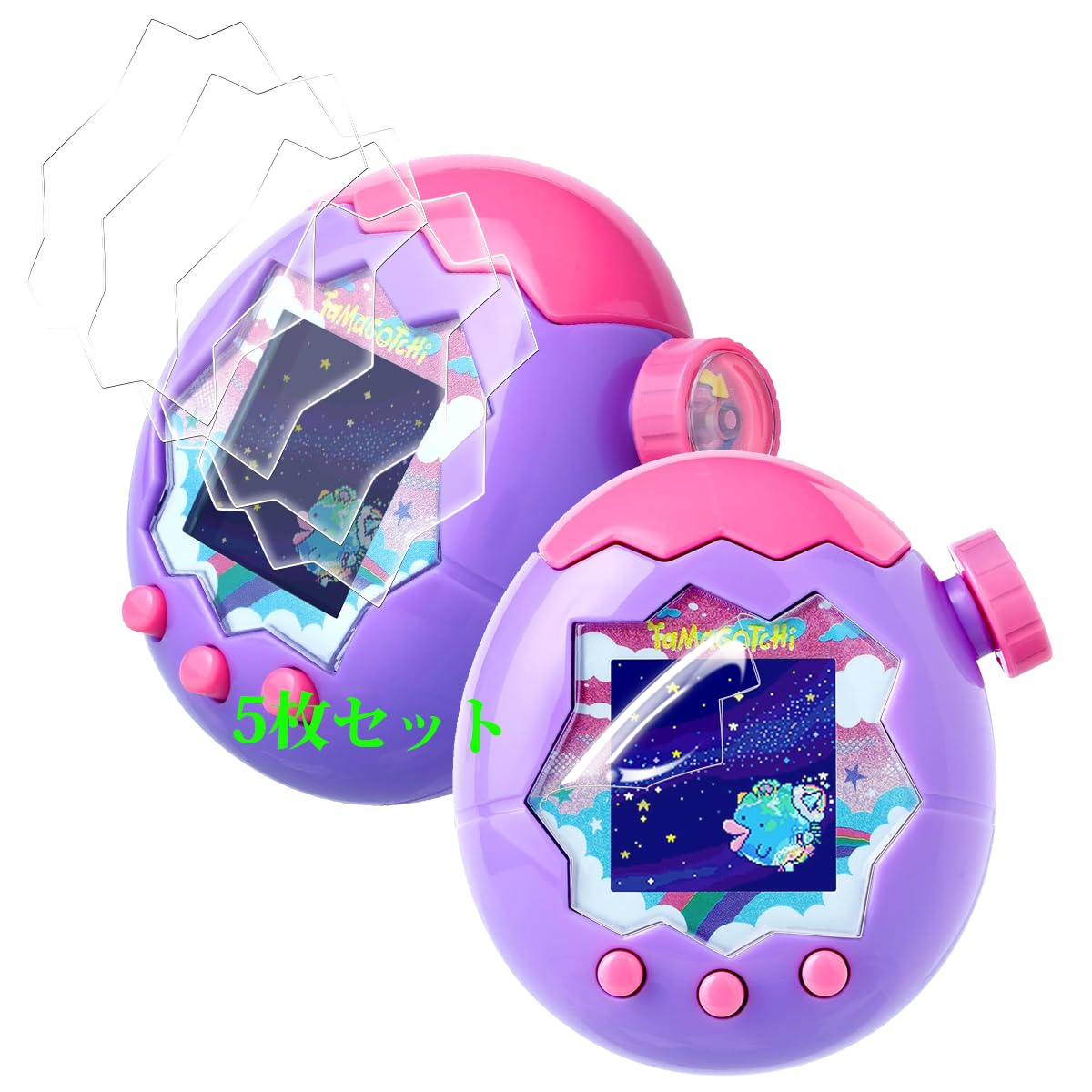 対応 たまごっちパラダイス フィルム 【2025改良型】 用 Tamagotchi Paradise 保護フィルム【5枚入り】 | 対応 Tamagotchi Paradise 画面保護フィルム 柔軟なTPU製 実機検証済 全面保護 指紋汚れ防止 高透過率 高感度タッチ 自動吸着 隅浮き防止 気泡ゼロ 24時間キズ修復