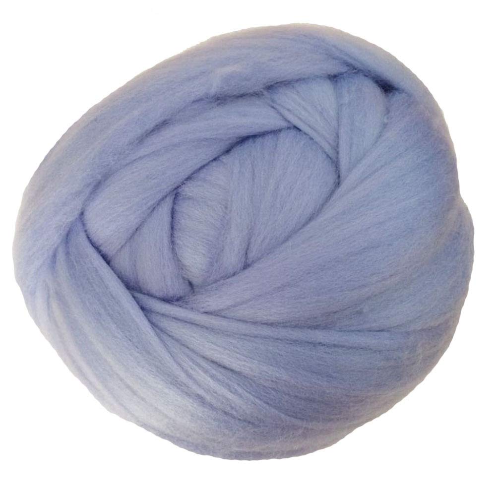 Grosse Laine à Tricoter à la Main 1000g 2.2lb / balle super chunky fil de fils royers volumineux la main bras tricot à tricoter des couverture(Blue)