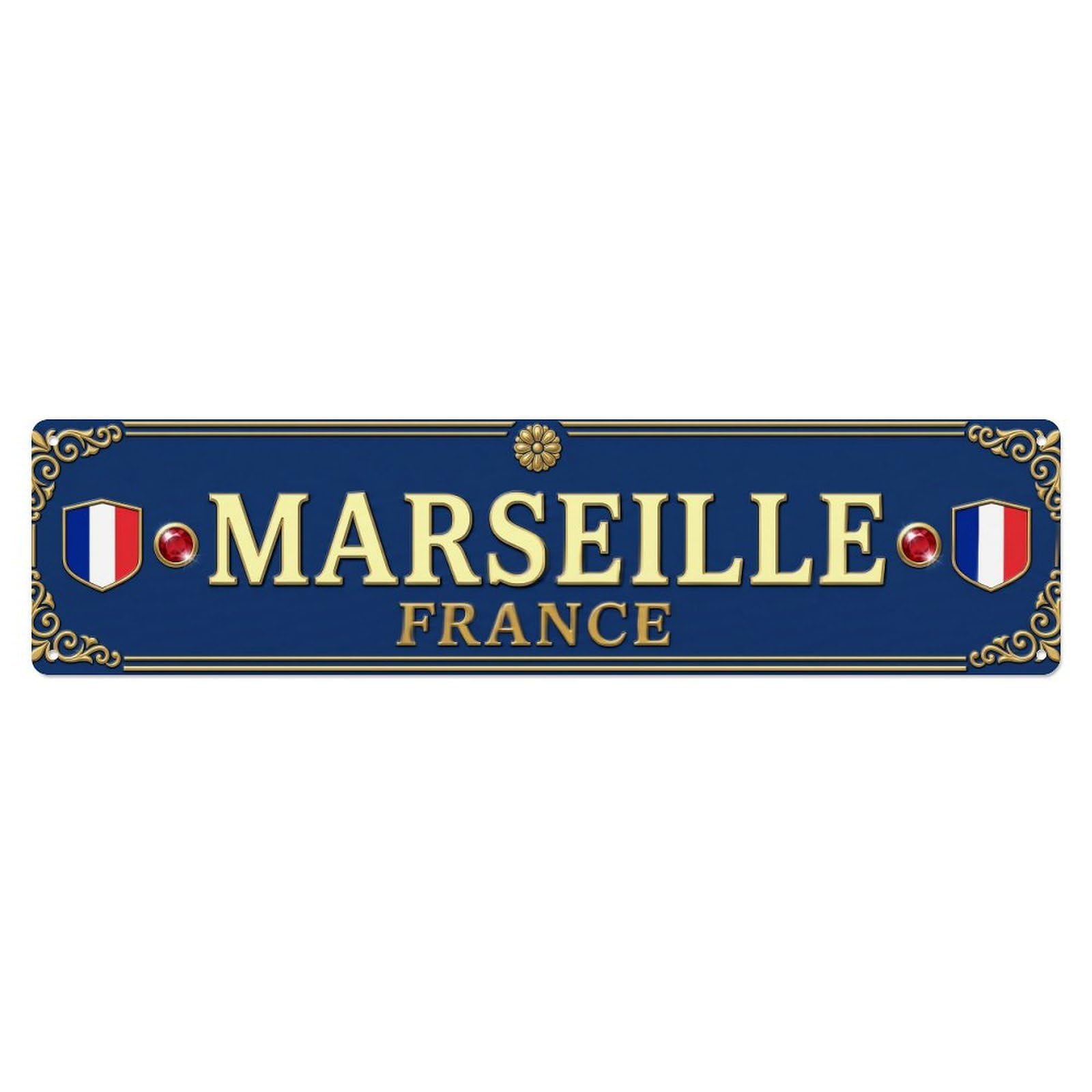 Marseille France Retro Metal Tin Sign