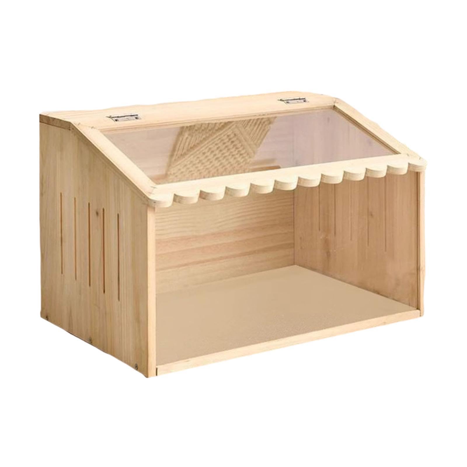 HGZLQKD Brooder Box for Chicks Quail Cage Sturdy Incubator Lightweight Breeding Box Wood for Birds Quails Chick Hamsters Ducks, 60x30x30cm
