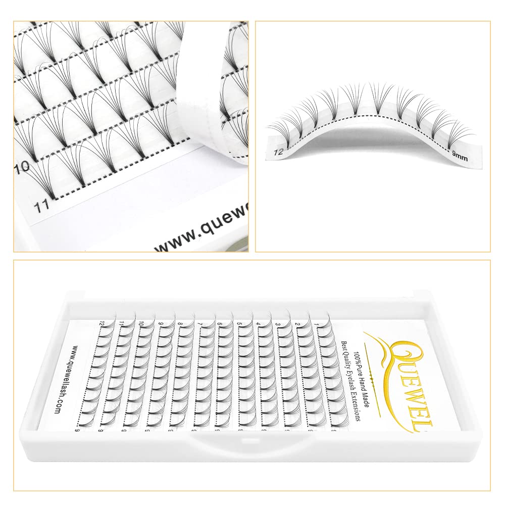 Premade Fan Volume Lash Extensions 6D 0.07D MIX8-15mm Russian Pre Made Fan Lashes | 3D 4D 5D 6D 0.07/0.10 C/D Curl 8-15mm | Long Lasting | Easy Application（6D 0.07D MIX8-15mm） — view 8