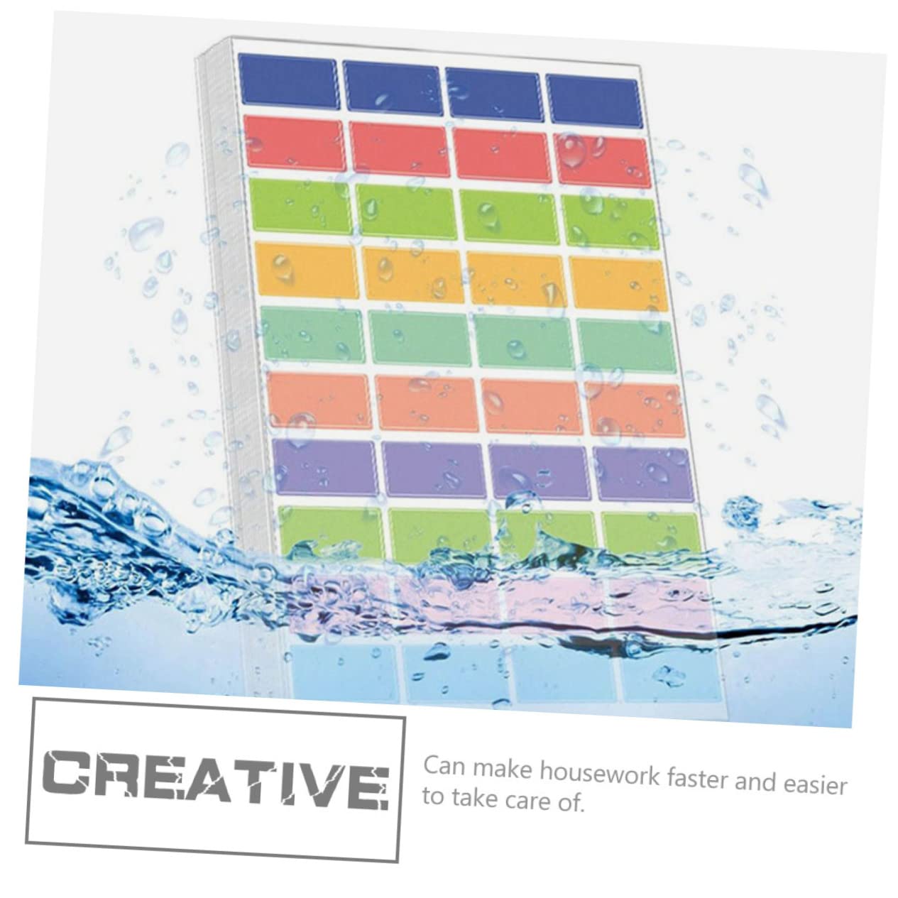 MAGICLULU 60fogli Etichette Adesive Colorate e Rimovibili Per Classificazione Per Casa Ufficio e Scuola Facili Da Applicare e Rimuovere Senza Residui