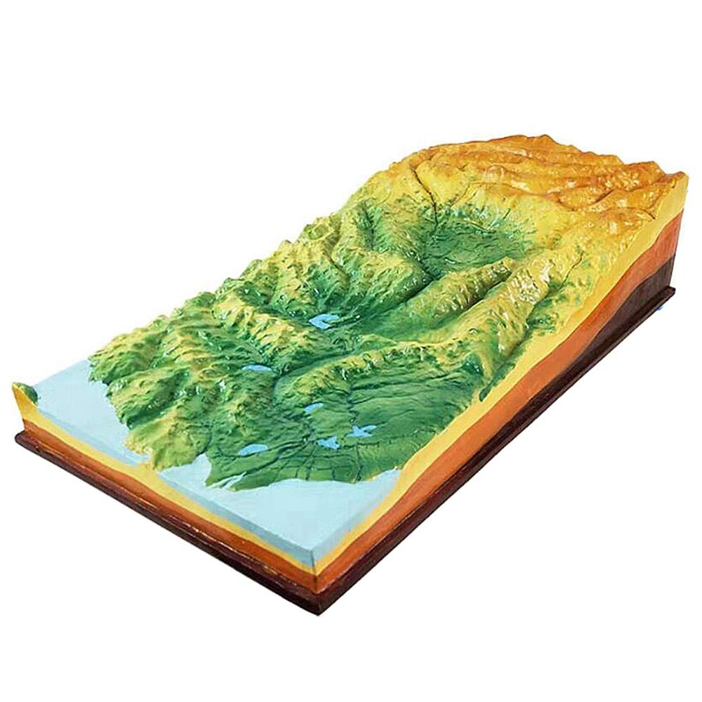 Sjdopulse Geography Landform Model - Geography Teaching Model Educational Five Terrain Combination Models - For Junior Middle School Geography Teaching Model Instrument