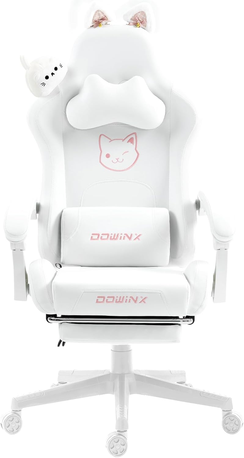 Dowinx LS-665501 White Cat Ear Gaming Chair
