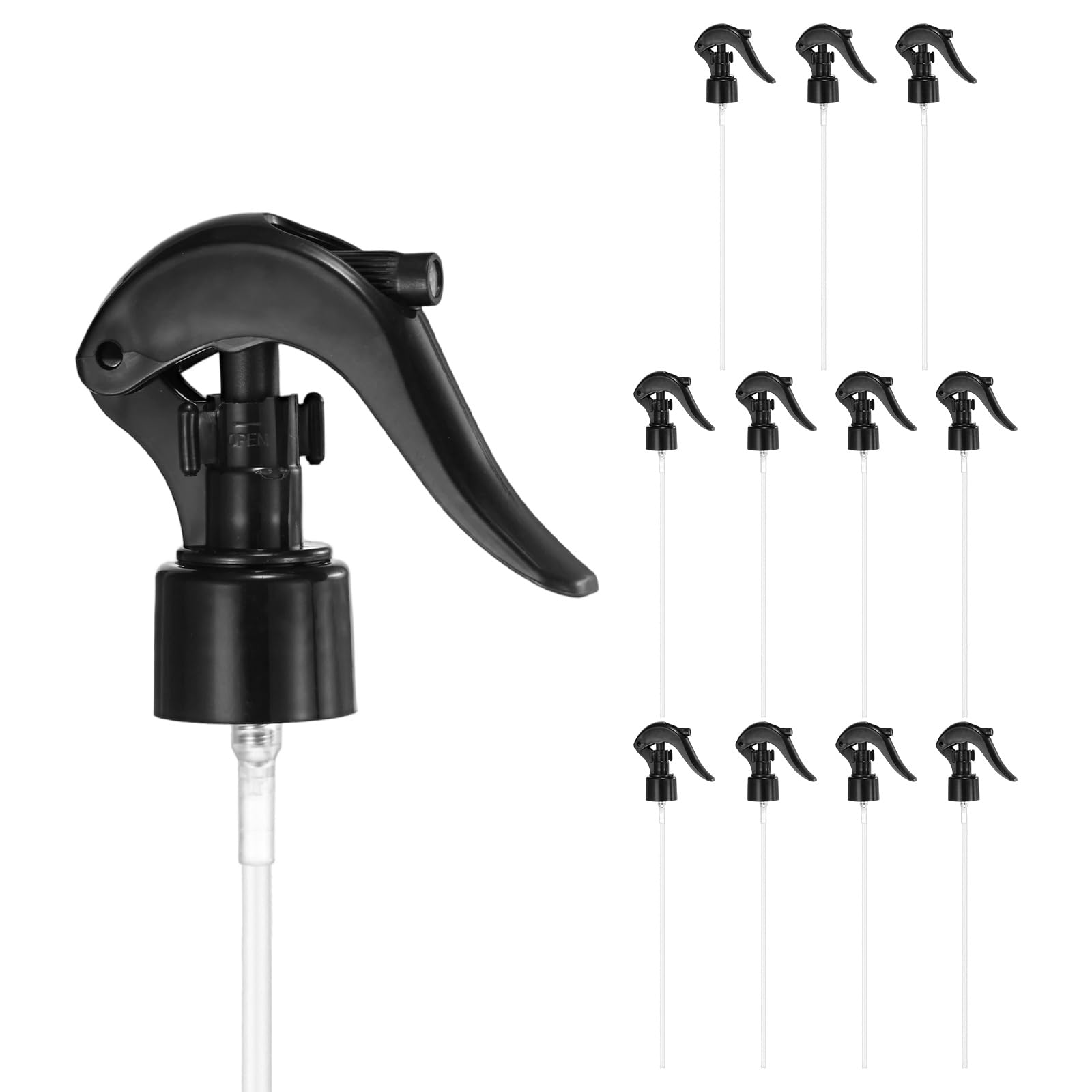 M METERXITY 12-Pack Spray Bottle Nozzle Replacement, Black
