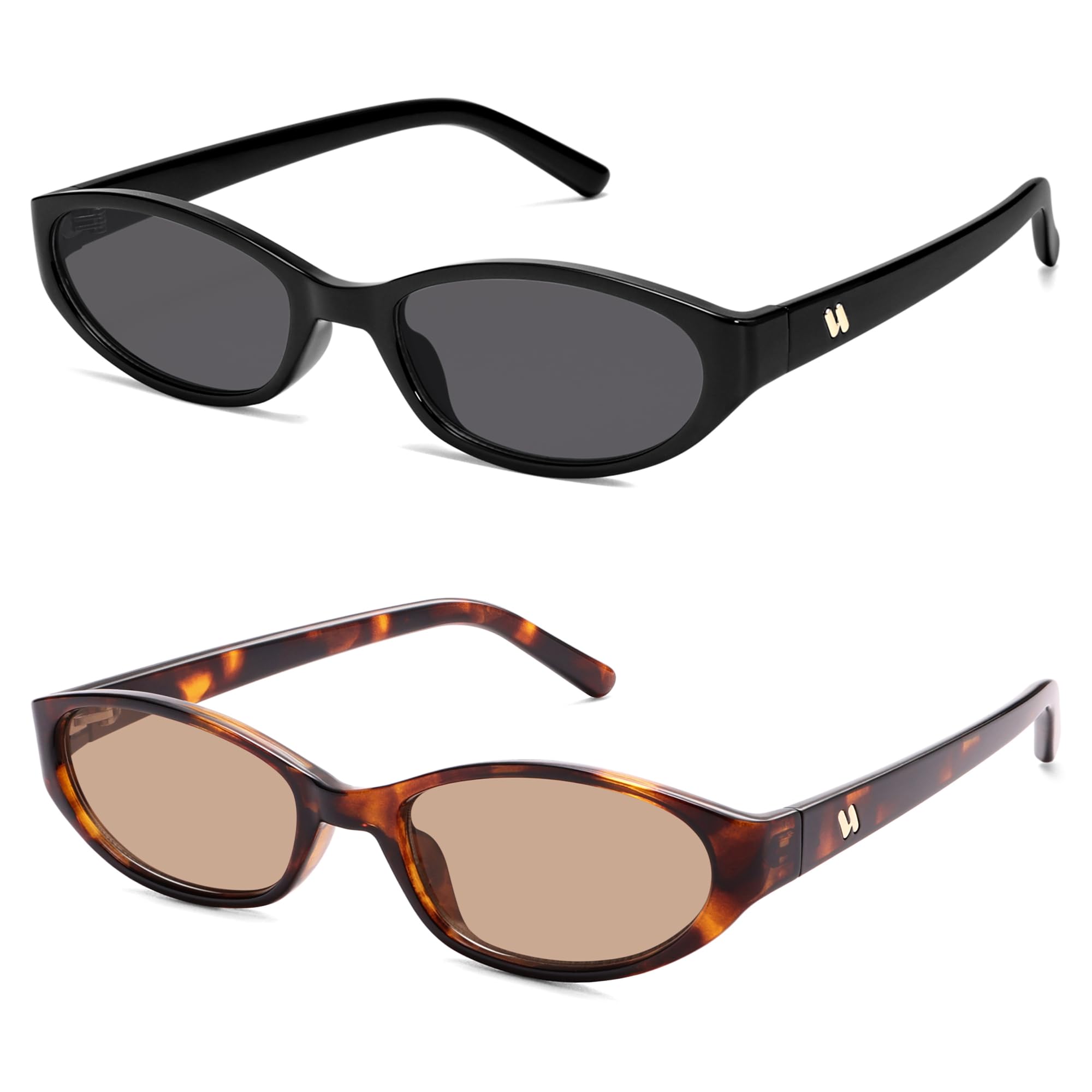 Retro Oval Sunglasses Womens Mens Y2k Trendy Cateye Shades AR82299