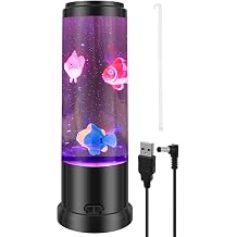 Jellyfish Lamp, Jelly Fish Lights Lamp with 7 Colours, Aquarium Night Light Jellyfish Lamps, Sensory Mood Light for Relax, Home Office Decor, Christmas Valentine's Day Birthday GiftsFish Lamp [Energy Class A]