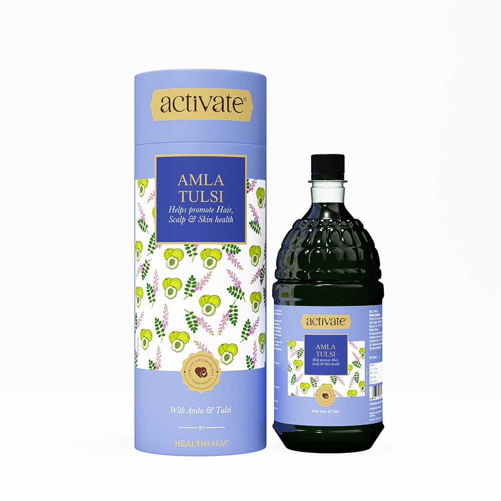 Activate Amla with Tulsi | Vitamin C | Stress Relief | Anti-Aging| Eye Heart Brain Skin & Hair Health| No Sugar & Chemicals