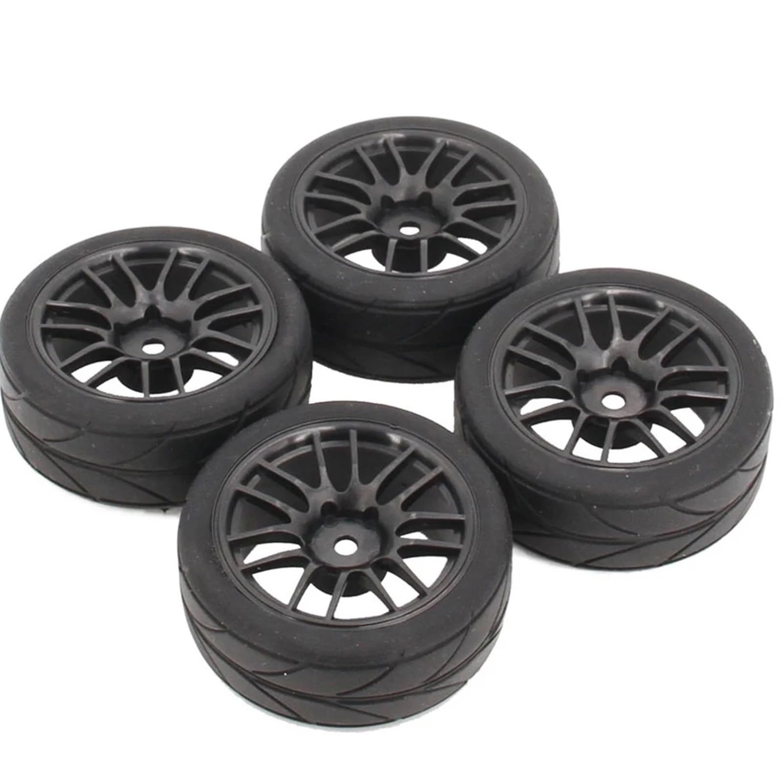 Per HSP Per HPI 94123-94122 CS XIS 1/10 4 Pezzi 65mm Pneumatico In Gomma RC Per Pneumatici Per Corsa Per Strada Cerchione Parte Auto Diametro Ricambi Modellini RC
