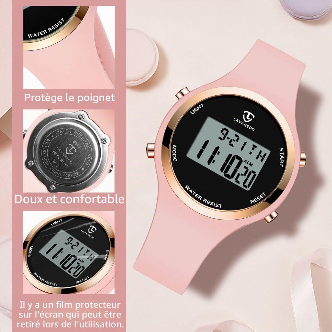 BEN NEVIS Montres pour Enfants, garçons et Filles, Montre numérique de Sport Multifonction étanche avec lumière LED, Alarme, Calendrier et Date pour Enfants
