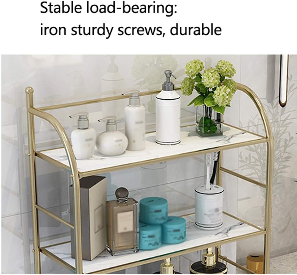 Over Toilet Storage Unit,Bathroom Multifunctional Storage Shelf,Freestanding Shelf Organizer,Easy to Assemble,Space Saver. (A)