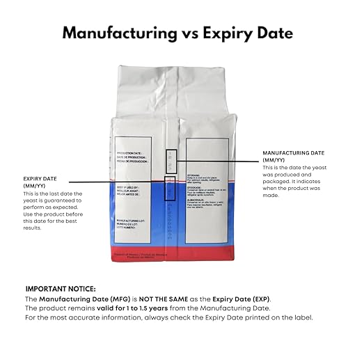 Miniatura 2 de Red Star - Levadura seca activa, tamaño económico, 1 paquete (2 libras de Ea)