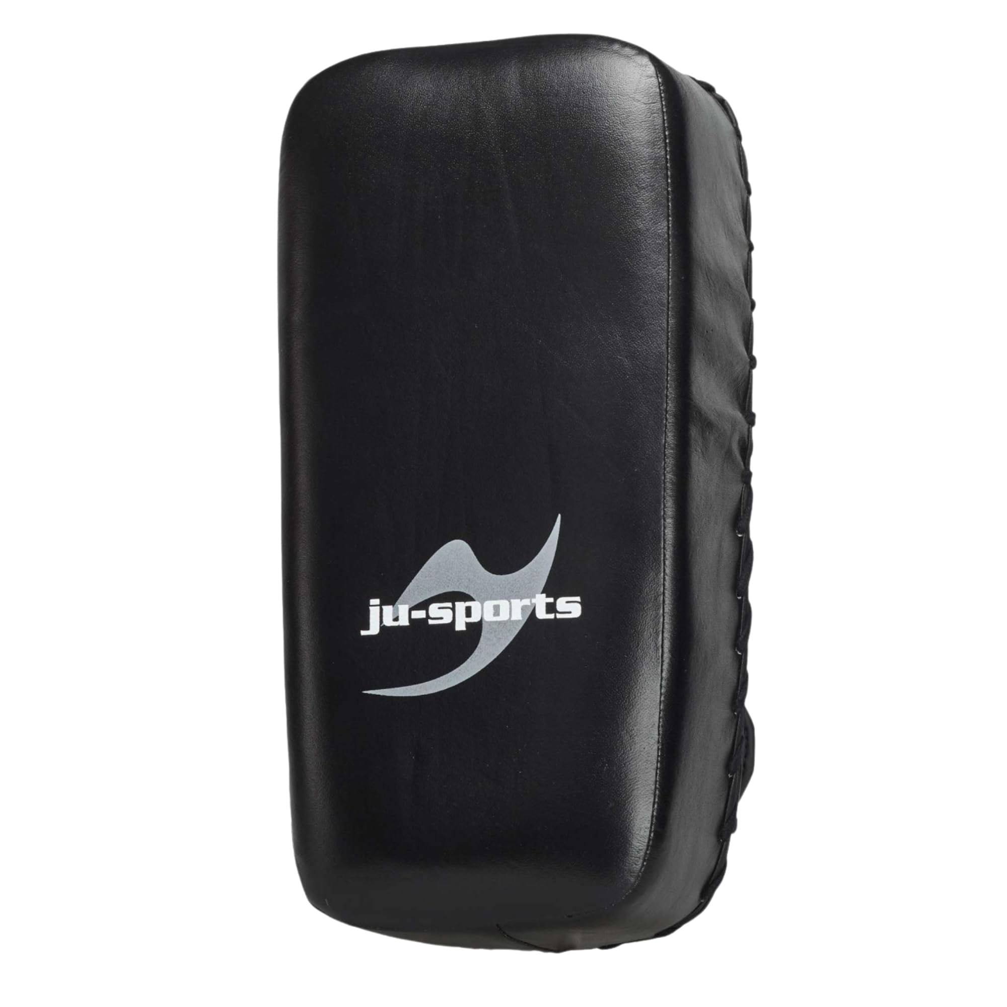 Ju-Sports Schlagpolster Kampfsport Muay Thai 1 STK. I Große Pratze aus Leder ideal zum Trainieren von Kicks I 2 Klettschlaufen für Halt I 41x21x12,5cm