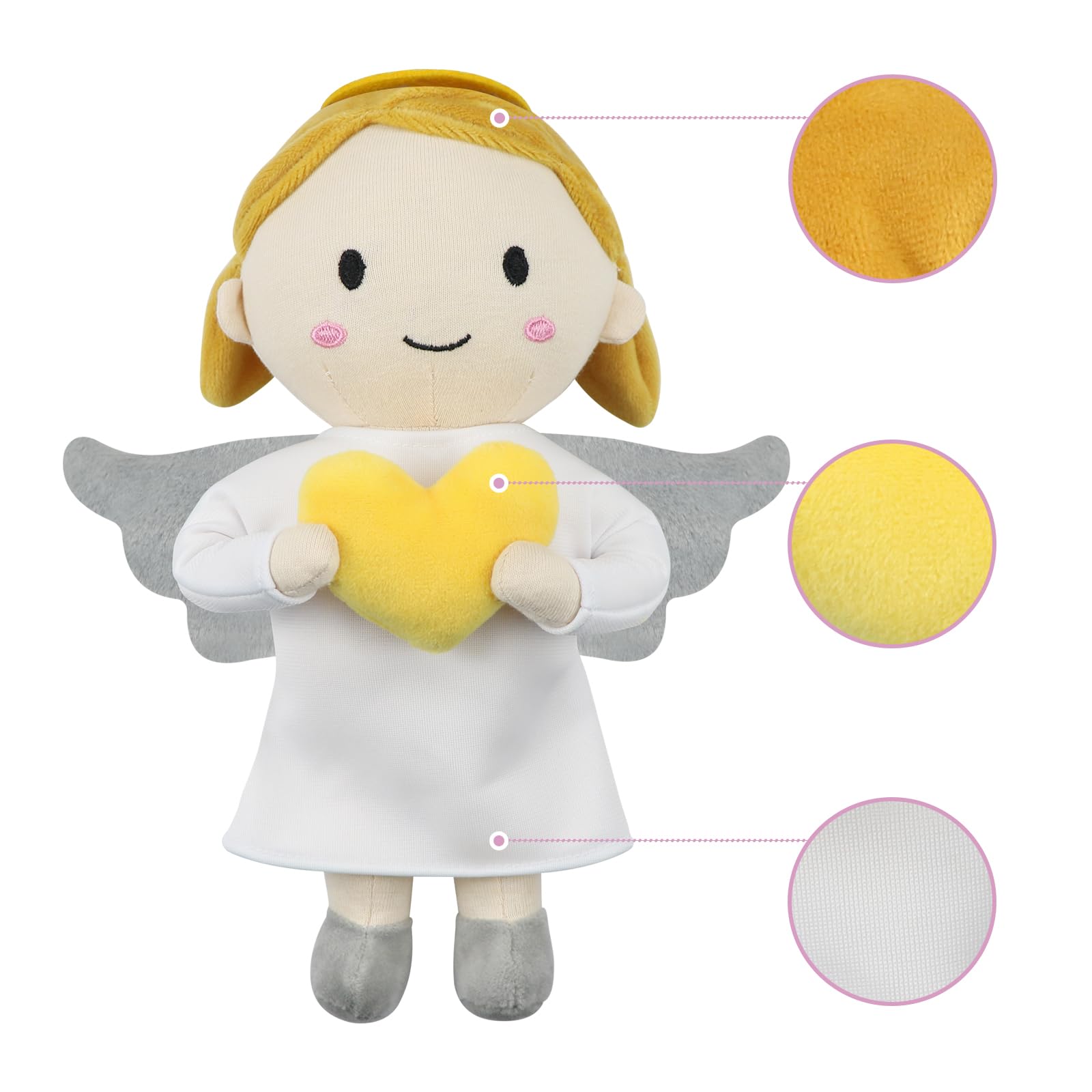 Amazon.com: free-space Angel Plush Doll Boy/Girl Baptism Gifts