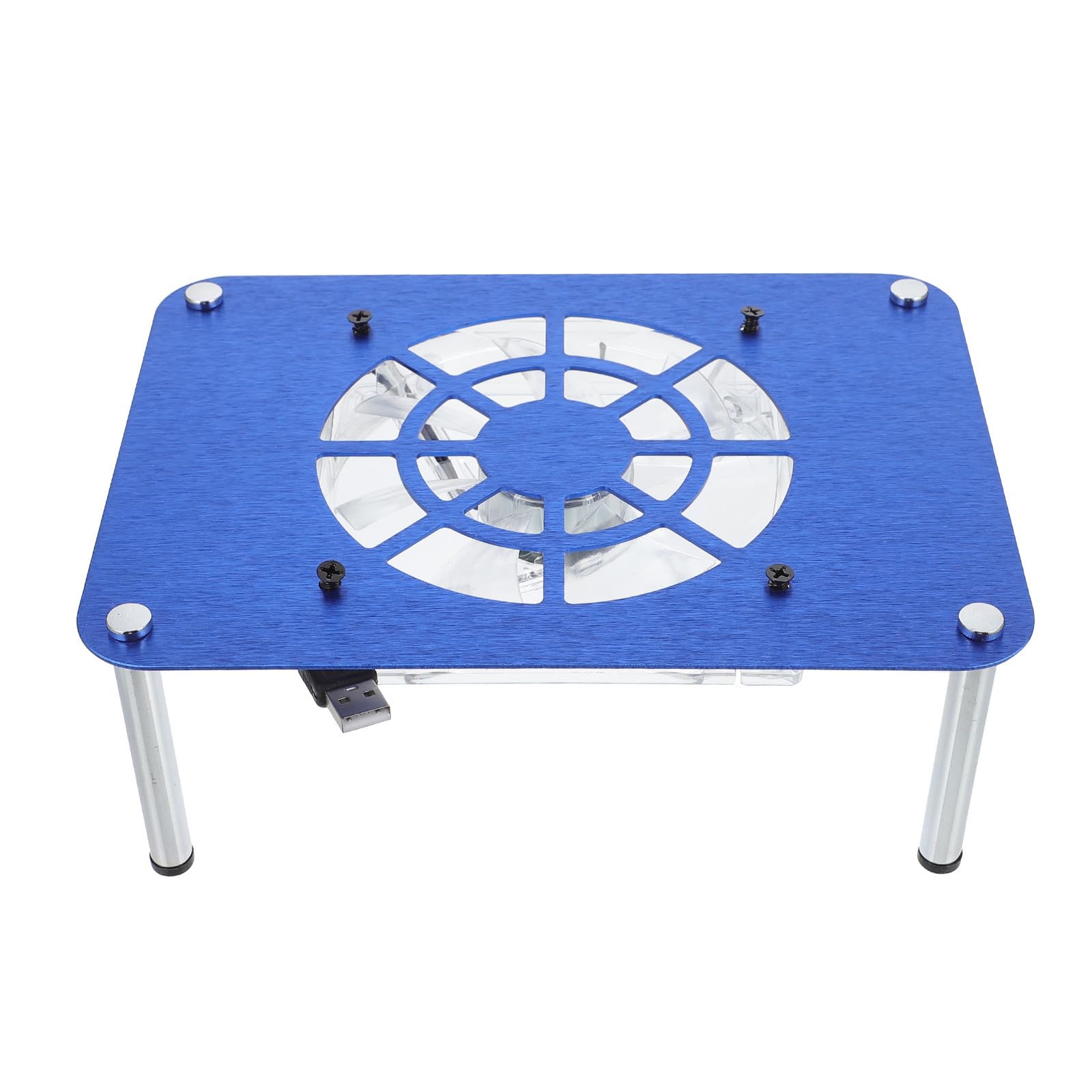 Soporte metálico ventilador USB Artibetter para refrigeración de router y decodificador en caja