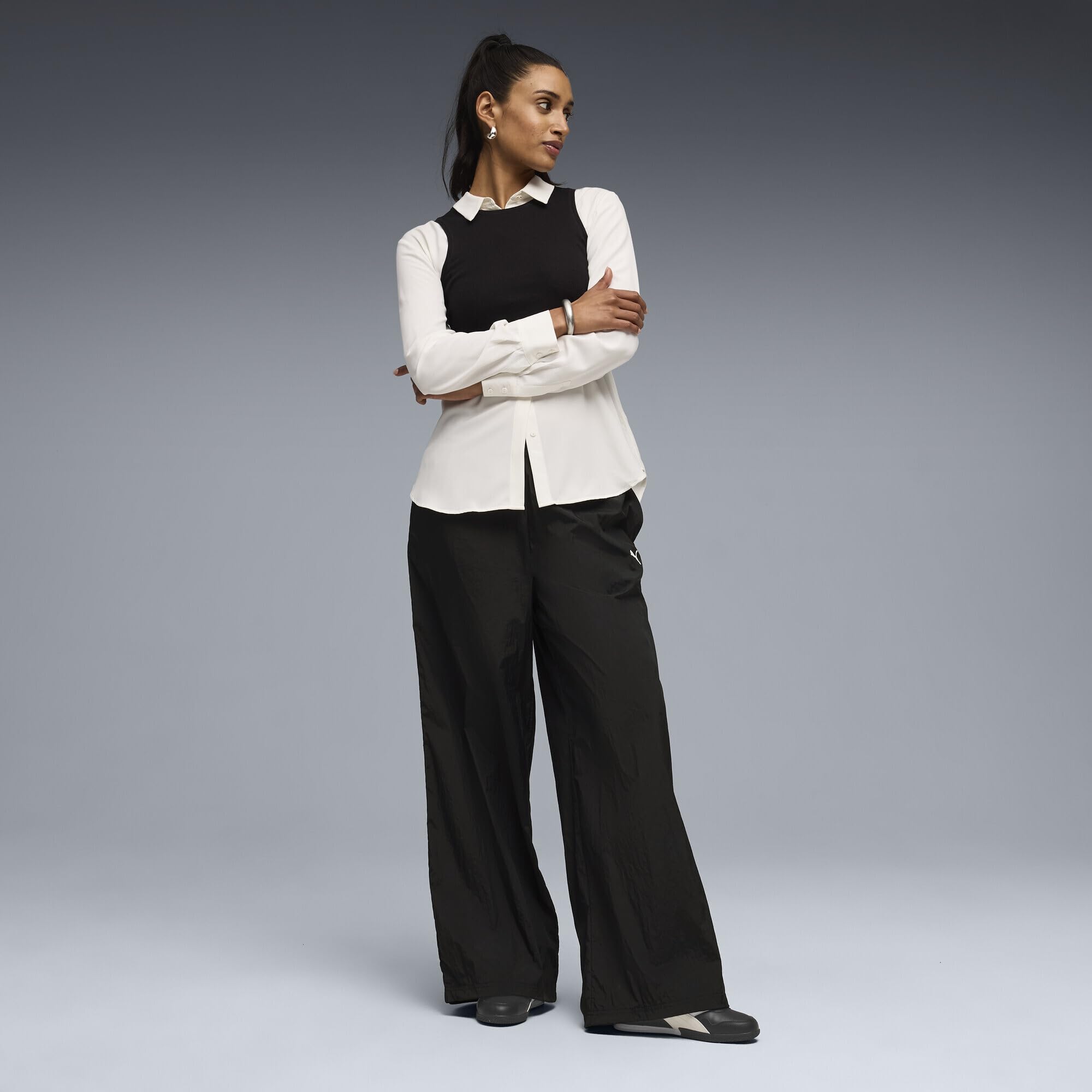 PUMA Sport Relaxed Woven Pants Op - Pantalones Tejidos Mujer